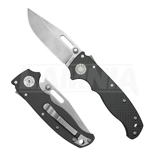 Demko Knives AD20.5 S35VN Clip Point összecsukható kés, carbon fiber