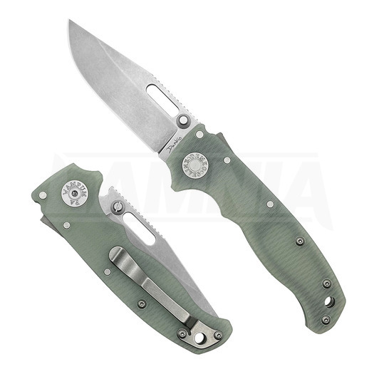 Demko Knives AD20.5 S35VN Clip Point 접이식 나이프, natural