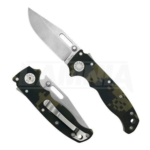 Demko Knives AD20.5 S35VN Clip Point folding knife, Digi Camo