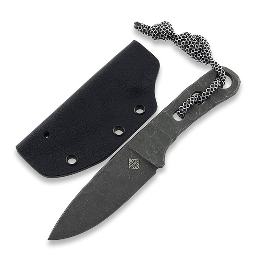 Piranha Knives Skeleton Necker סכין, black kydex