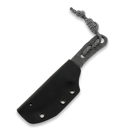 Piranha Knives Skeleton Necker kés, black kydex