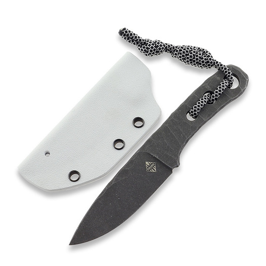 Piranha Knives Skeleton Necker knife, white kydex