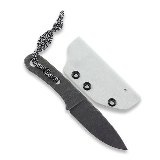 Piranha Knives Skeleton Necker knife, white kydex