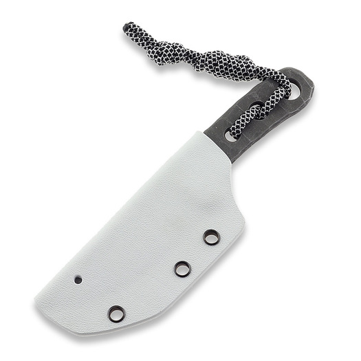 Piranha Knives Skeleton Necker kniv, white kydex
