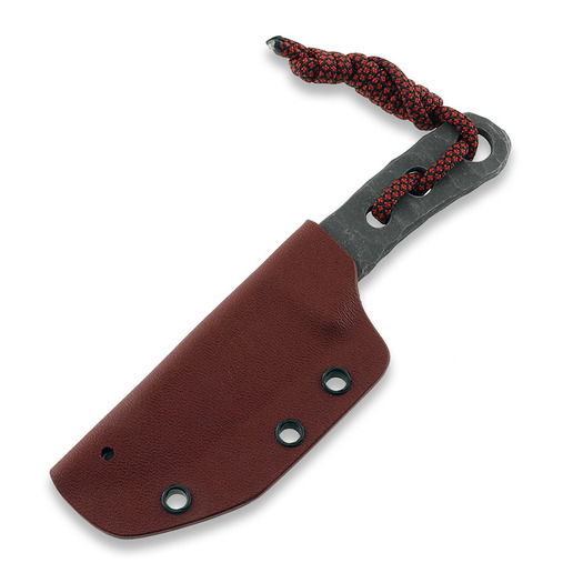 Piranha Knives Skeleton Necker nož, red kydex