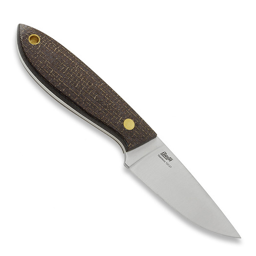 Brisa Bobtail 80 knife, bison micarta, flat, kydex