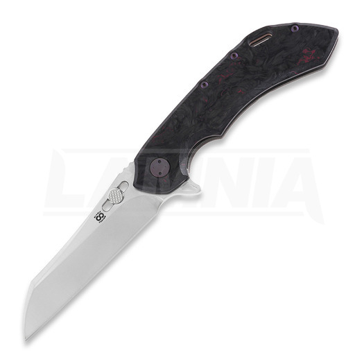 Сгъваем нож Olamic Cutlery Wayfarer 247 Wharncliffe, Dark Matter, Purple