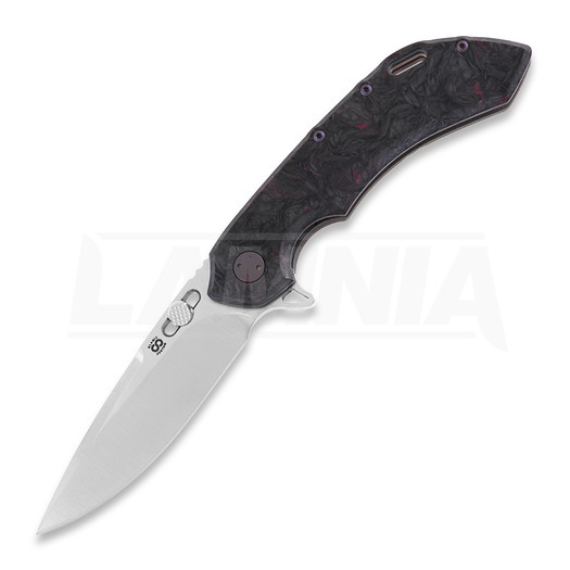 Olamic Cutlery Wayfarer 247 Purist folding knife, Dark Matter, Purple