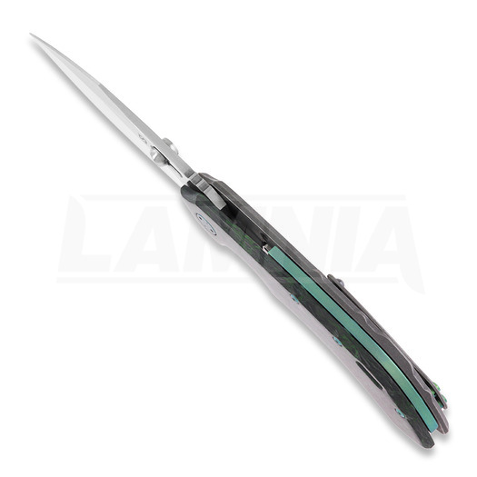Сгъваем нож Olamic Cutlery Wayfarer 247 Cutlass, Dark Matter, Green