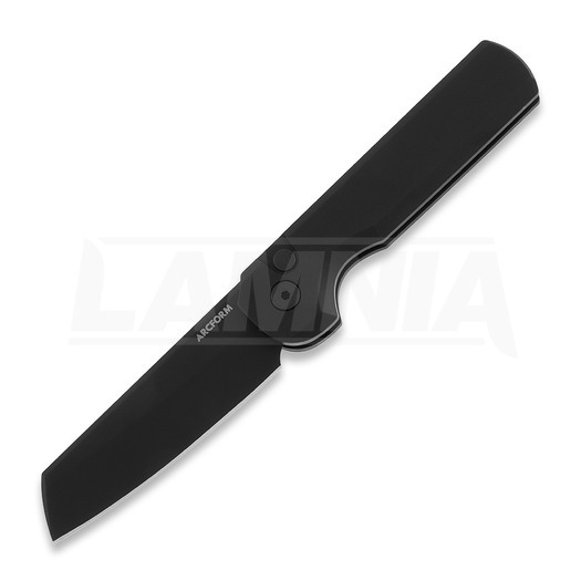 Arcform Slimfoot Auto - Black Anodize / Black Coated folding knife
