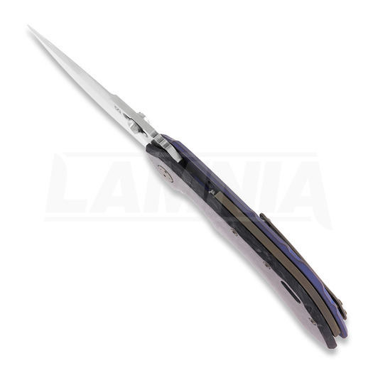 Olamic Cutlery Wayfarer 247 Purist folding knife, dark matter, Black Show Side