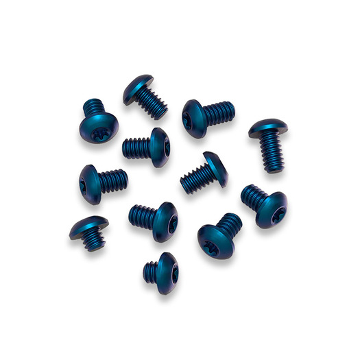 Flytanium Set of 12 Titanium Body Screws for Benchmade Bugout Blue