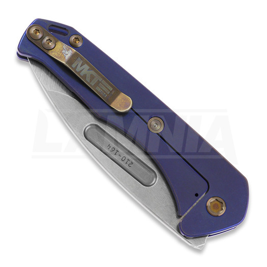 Medford Praetorian Slim S45VN Tumbled DP Blade folding knife, Blue