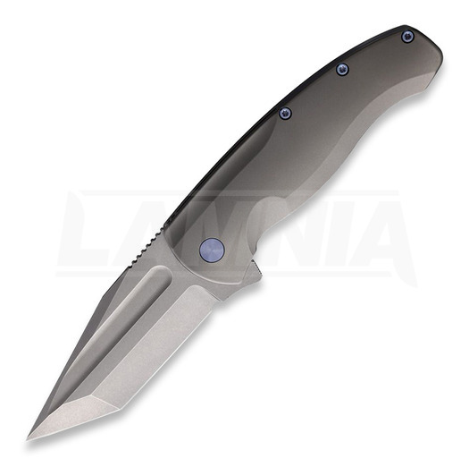 PMP Knives Berserker Gray Blue Hardware foldekniv