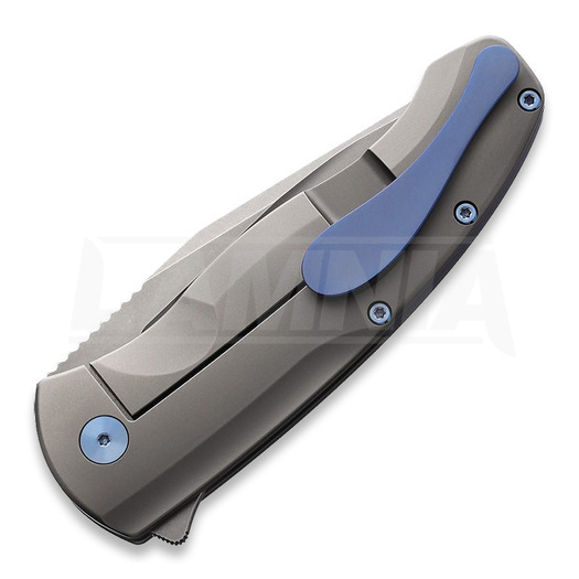 PMP Knives Berserker Gray Blue Hardware kääntöveitsi