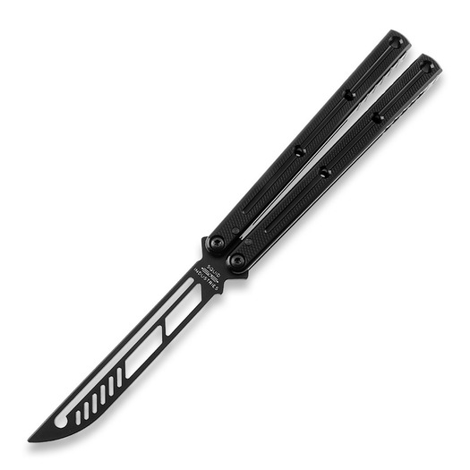 Cvičné nož motýlek Squid Industries Krake Raken Trainer V2.5 Inked Black