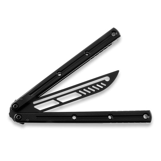 Squid Industries Krake Raken Trainer V2.5 Inked Black balisong träningsknivar