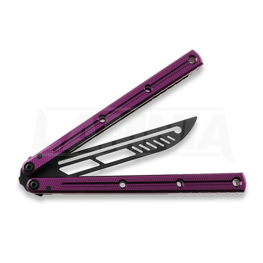 Cvičné nož motýlek Squid Industries Krake Raken Trainer V2.5 Inked Purple