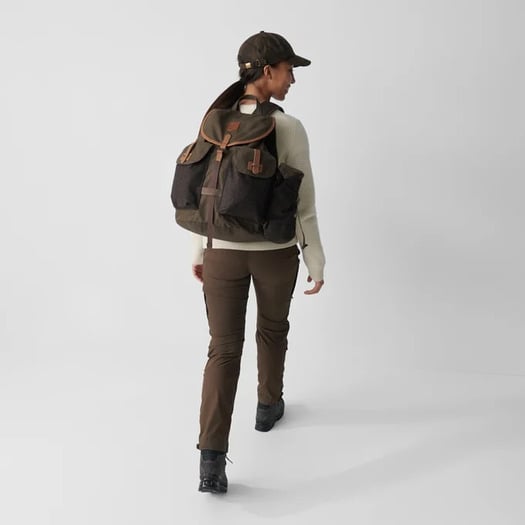 Fjällräven Värmland Rucksack backpack, dark olive-brown