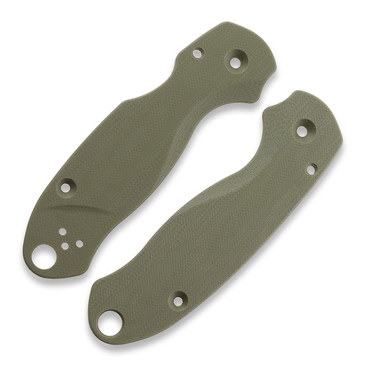 Flytanium Lotus G-10 Scales for Spyderco Para 3 Knife, OD Green