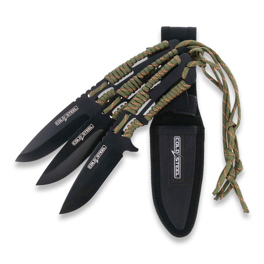 Cold Steel Throwing Knives With Paracord Handle, 3 Pack CS-TH-44KVD3PK