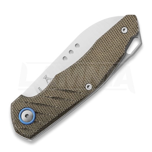 Couteau pliant MKM Knives Root, Green Canvas Micarta MKRT-GC