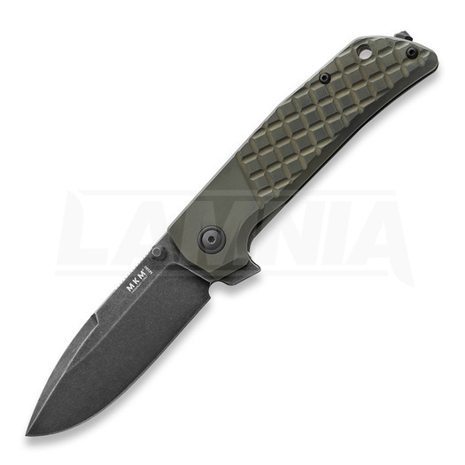 MKM Knives Maximo folding knife, OD green anodized titanium MKMM-TGRD