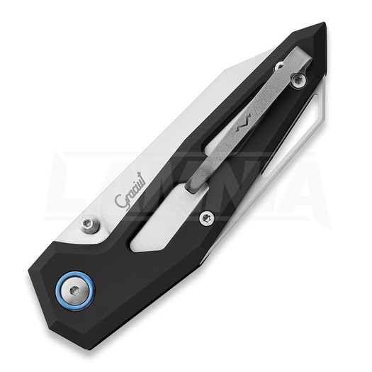 Navaja MKM Knives Edge Liner, Black anodized aluminum MKEGL-ABK
