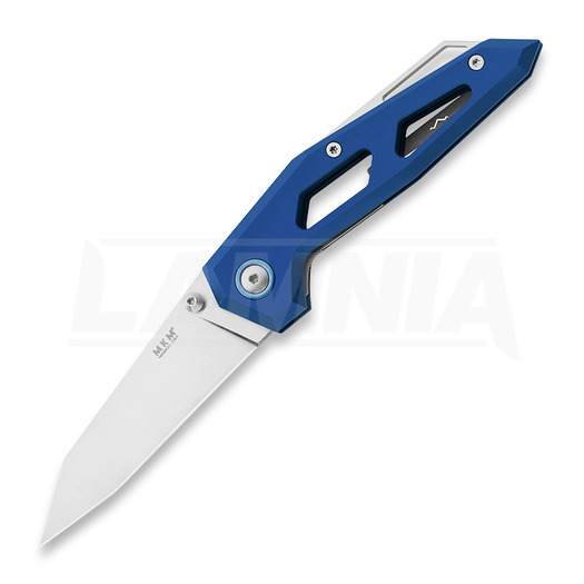 MKM Knives Edge Liner kääntöveitsi, Blue anodized aluminum MKEGL-ABL