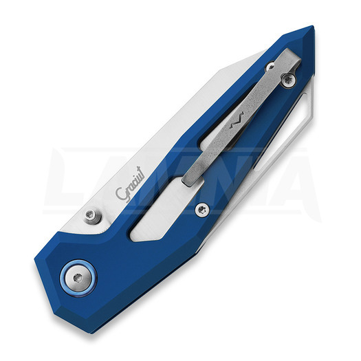 Couteau pliant MKM Knives Edge Liner, Blue anodized aluminum MKEGL-ABL