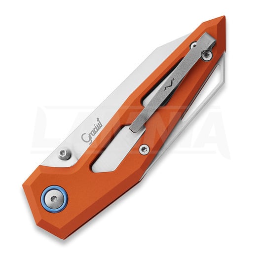 MKM Knives Edge Liner összecsukható kés, Orange anodized aluminum MKEGL-AOR