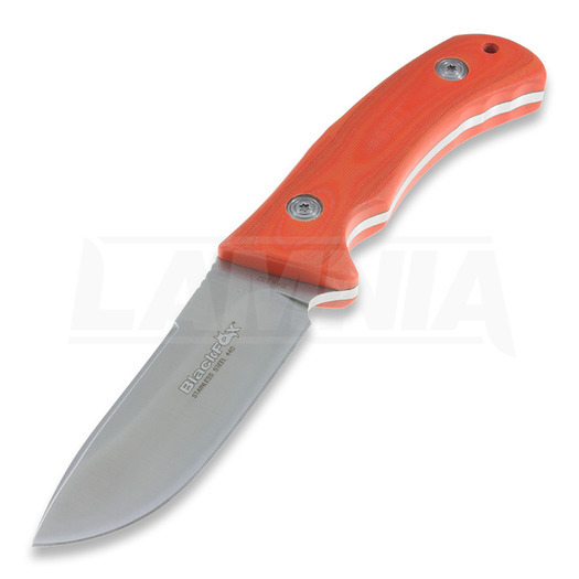 Black Fox Drop Point Fixed Blade hunting knife, orange