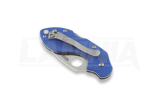 Spyderco Lava Blue G-10 SPRINT RUN folding knife C110GPBL