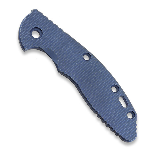 Hinderer 3.5 XM-18 Scale Textured Titanium Battle Blue handle scales