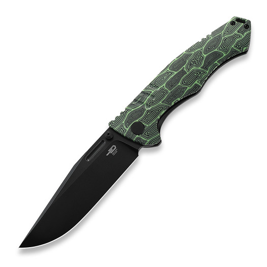 Bestech Keen II, Black and Green G-10/Titanium BT2301E