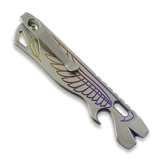 Lynch All Access Pass v1.7 "Double Wing" Prybar Stone Logo Fade Anodized