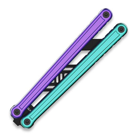 Glidr Antarctic 2 balisong trainer, tealberry