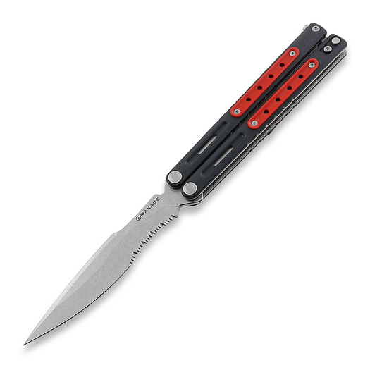 Maxace Hellcat G10 butterfly knife, black