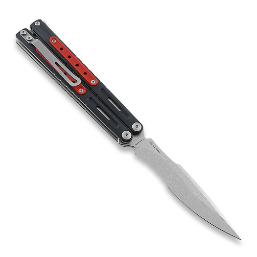 Maxace Hellcat G10 balisong kniv, svart
