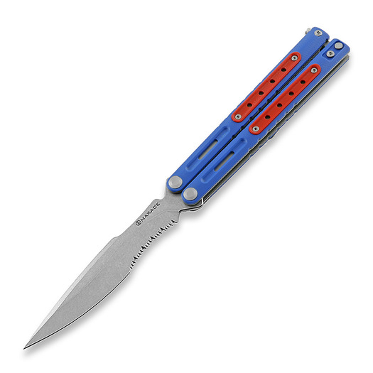 Maxace Hellcat G10 butterfly knife, blue