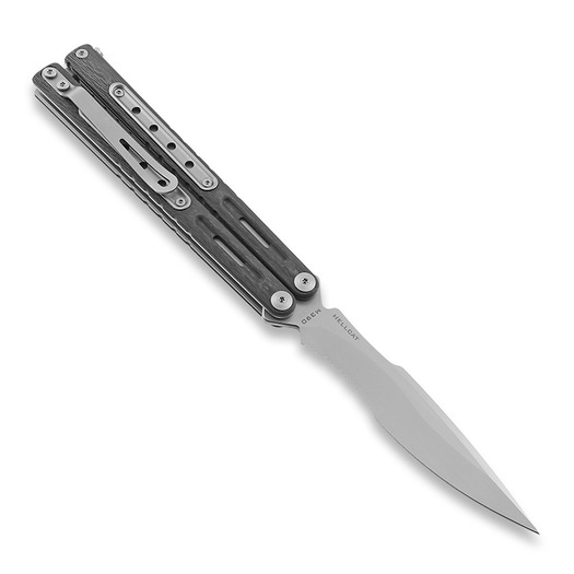 Maxace Hellcat M390 balisong kniv, carbon fiber