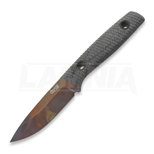 TRC Knives Classic Freedom M390 Apo finish 刀, black canvas micarta