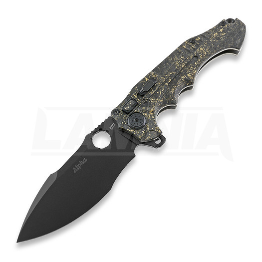 Andre de Villiers Alpha folding knife, Black/Coppershred