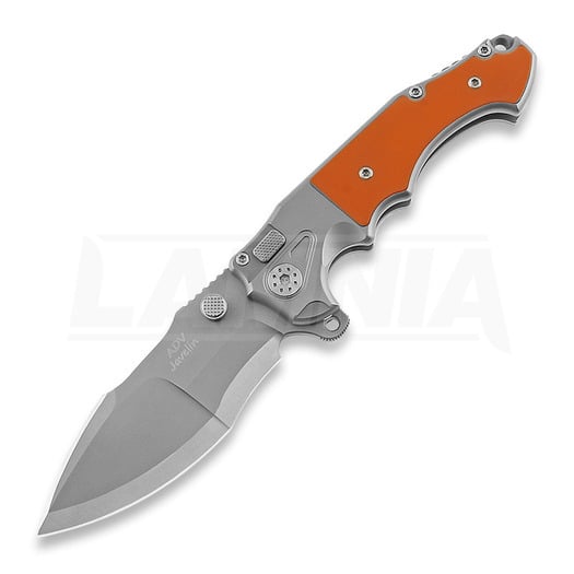 Nóż składany Andre de Villiers Mini Javelin, Orange G10