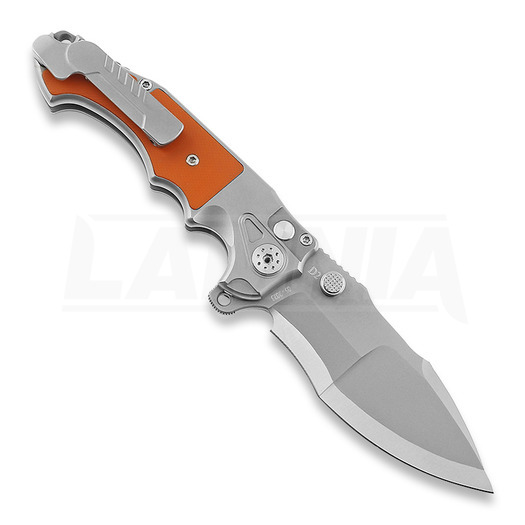 Zavírací nůž Andre de Villiers Mini Javelin, Orange G10