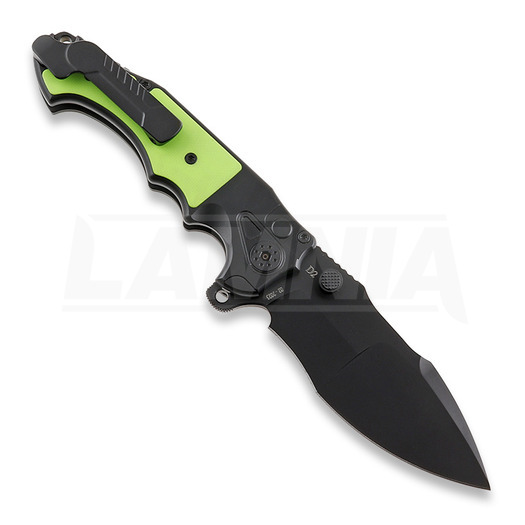 Couteau pliant Andre de Villiers Mini Javelin, Black/Zombie Green