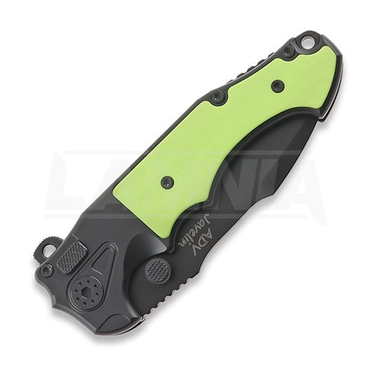 Andre de Villiers Mini Javelin folding knife, Black/Zombie Green