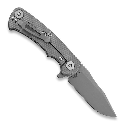Navaja Hinderer Project x Magnacut Clip Point Tri-Way Working Finish Red G10