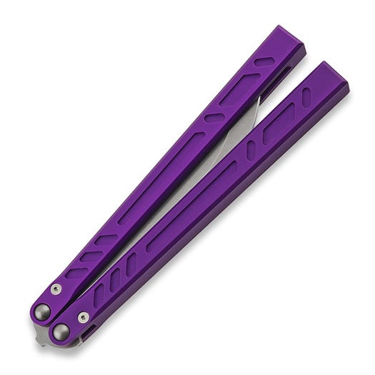 Coltello a farfalla BRS Aluminum Channel Barebones, Purple Anodized