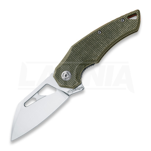 Fox Edge Atrax Micarta folding knife, olive drab